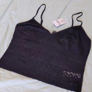 Forever 21 Plus Lace Cami. Black. Size 2X.  NWT.